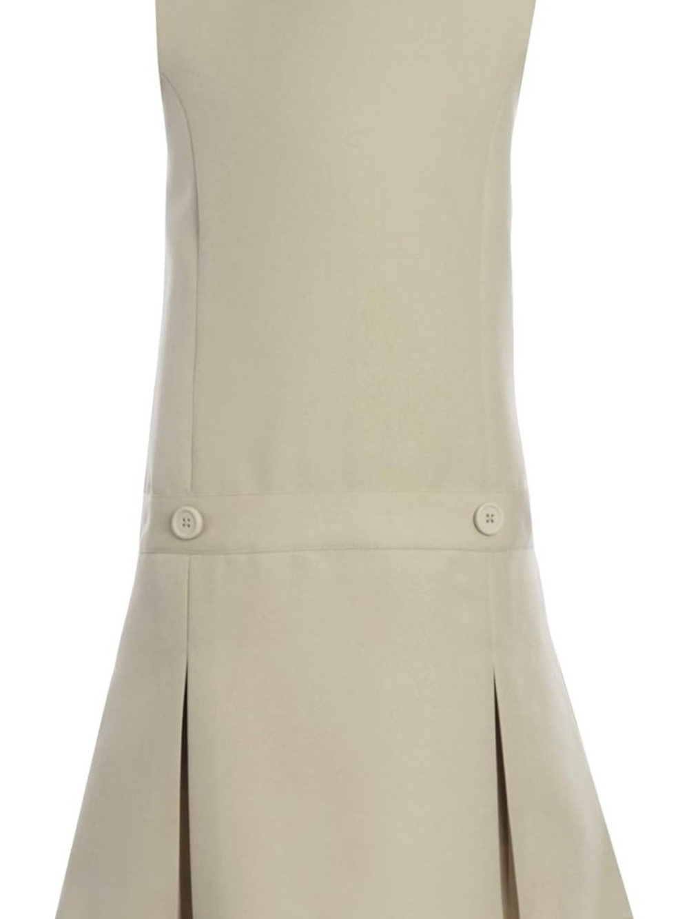 Tommy Hilfiger Girls Tan Sleeveless Pleated Uniform Jumper Dress, 14